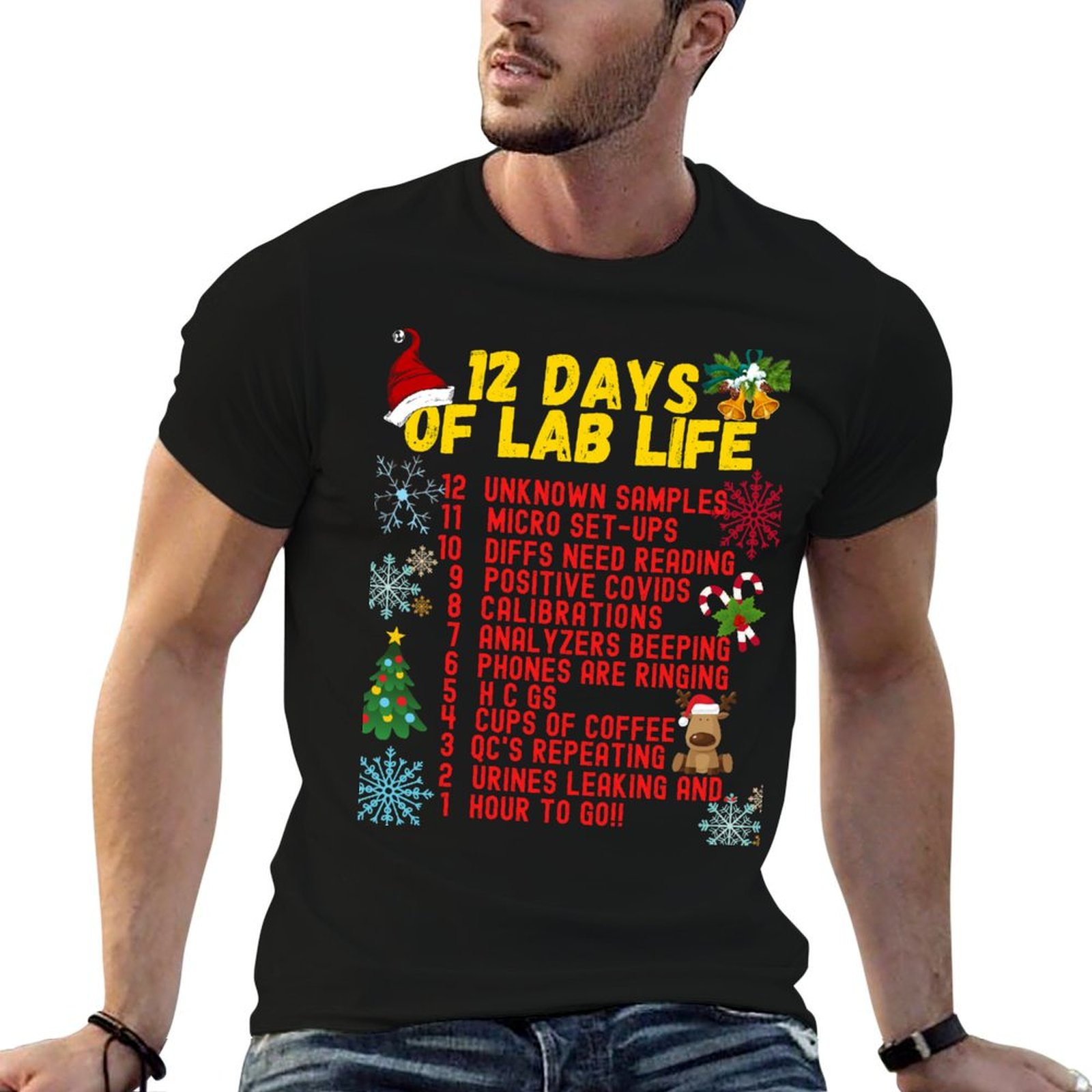 Medical Lab Day - T-shirt 12 DAYS OF LAB LIFE