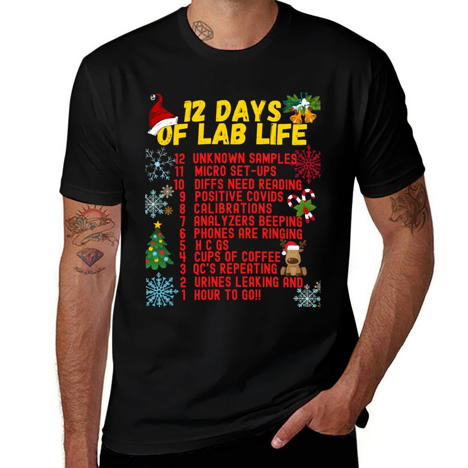 T-shirt 12 DAYS OF LAB LIFE CH - Medical Lab Day recensione e prezzo